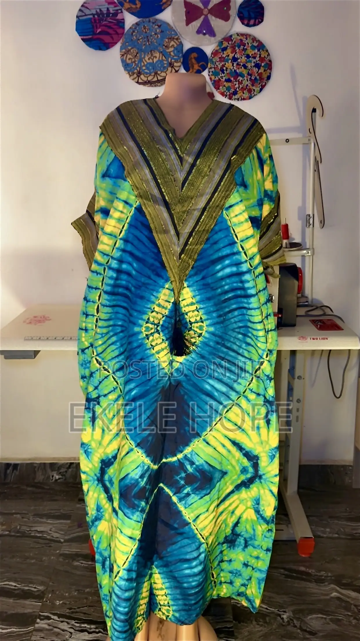 Ankara Bubu Gown With Asooke