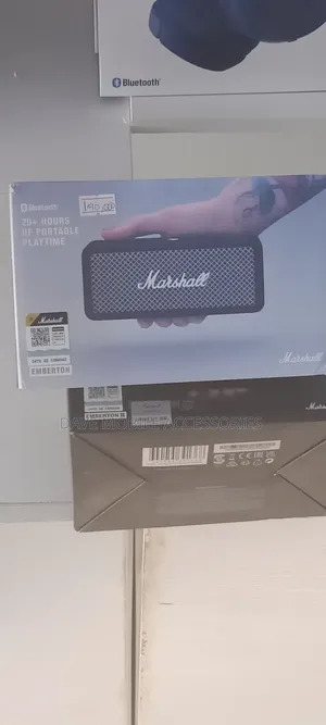 Marshall Emberton Bluetooth Speaker – 20+ Hours Playtime