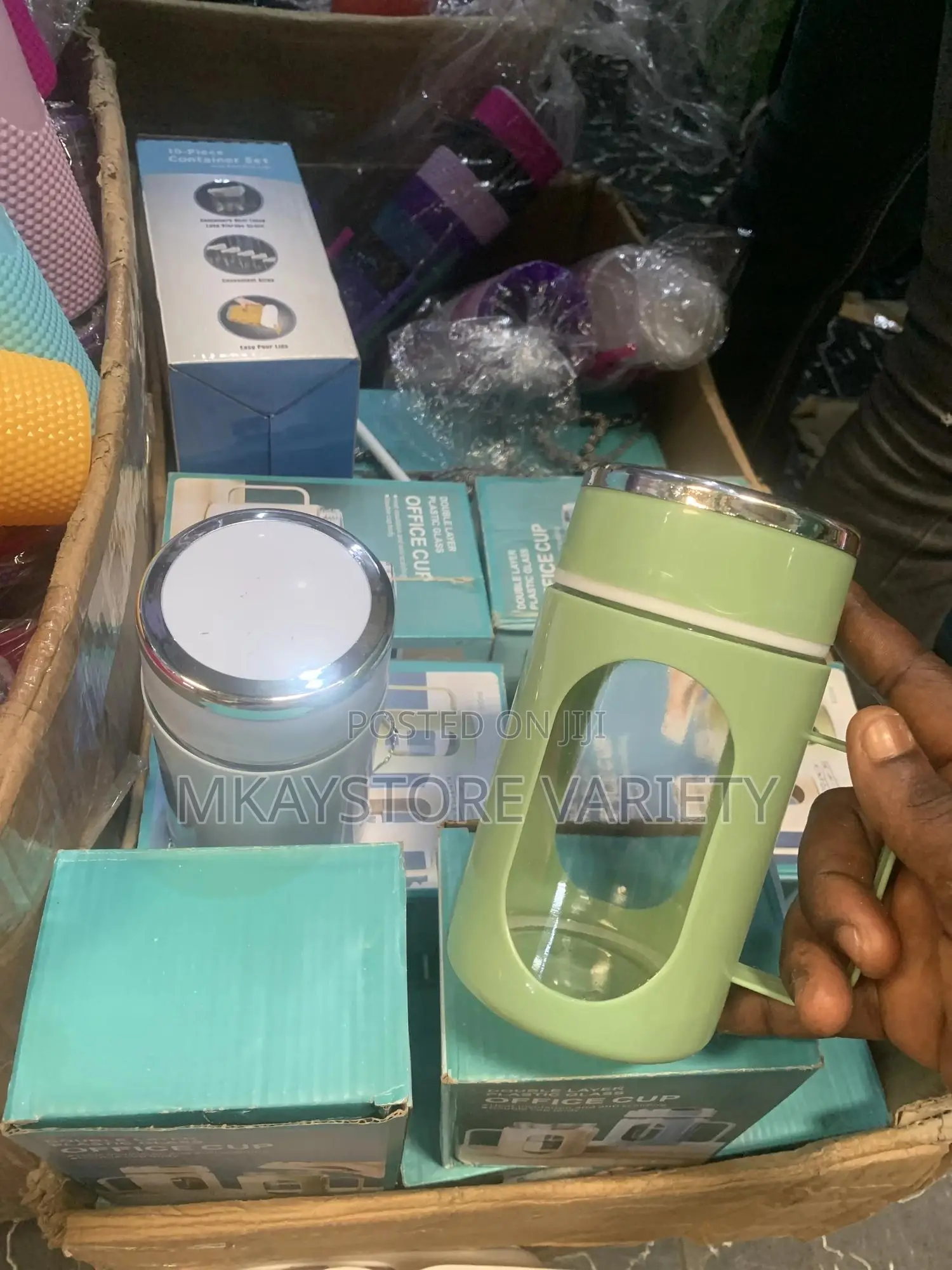 Trasperate Glass Cup With Cover