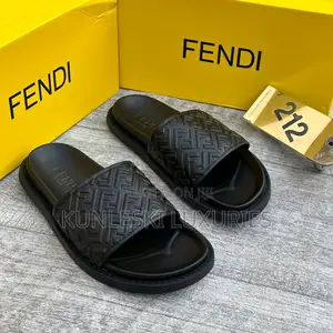 Original Fendi Leather Slippers
