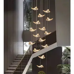 Modern Luxury Crystal Butterfly Led Pendant Chandelier Light
