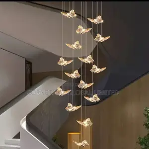 Modern Luxury Crystal Butterfly Led Pendant Chandelier Light