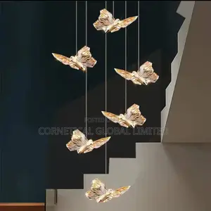 Modern Luxury Crystal Butterfly Led Pendant Chandelier Light