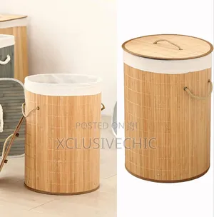Bamboo Round Laundry Bag