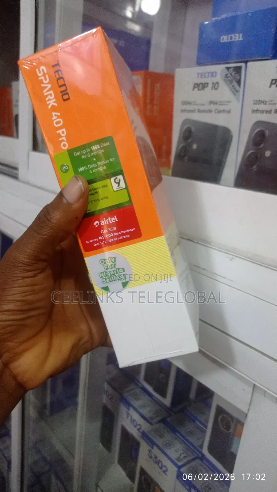 New Tecno Spark 40 Pro 128 GB Black