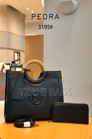 Pedra Wooden-Handle Handbag