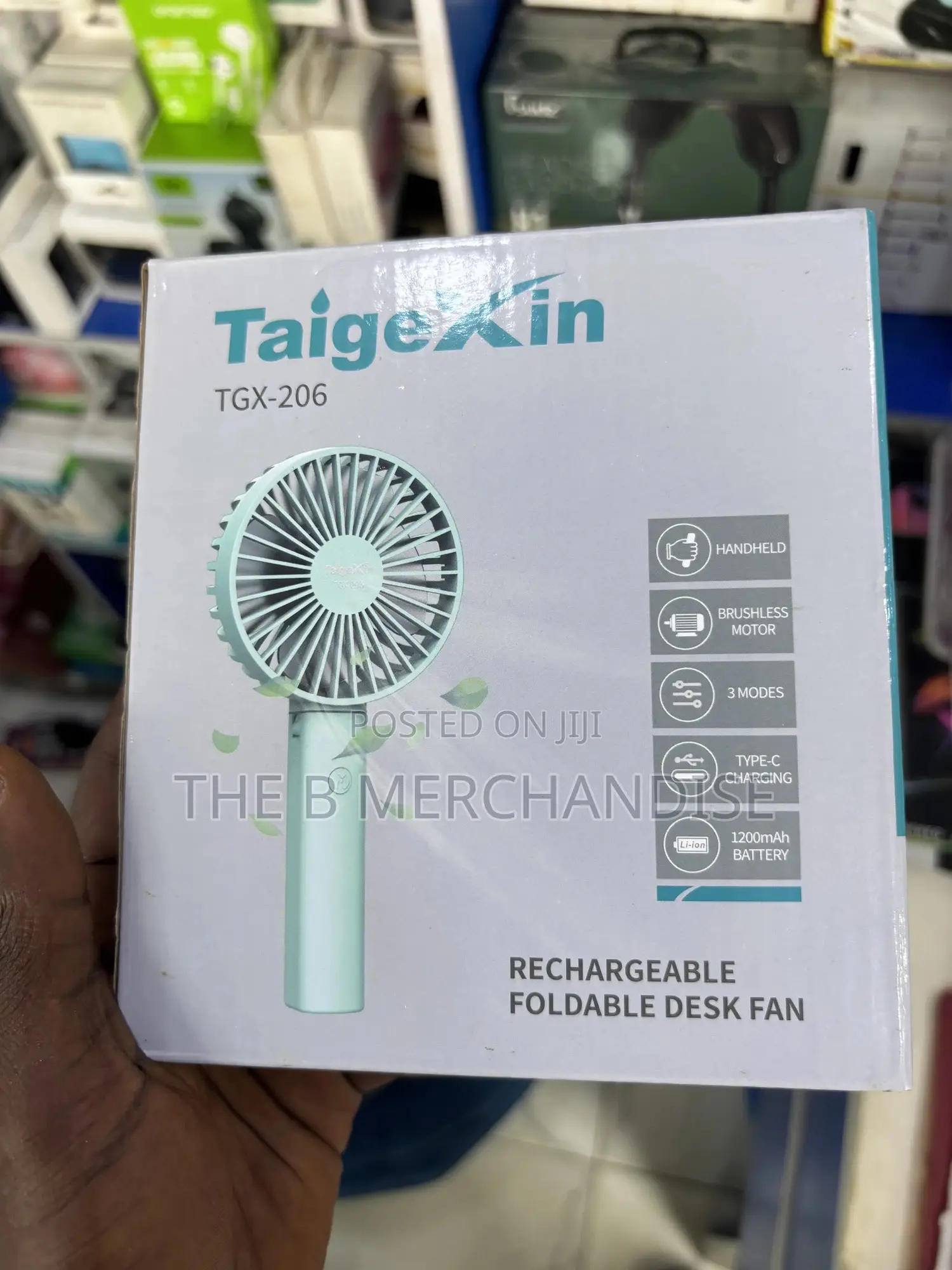 Taigexin Rechargeable/Foldable Hand Fan