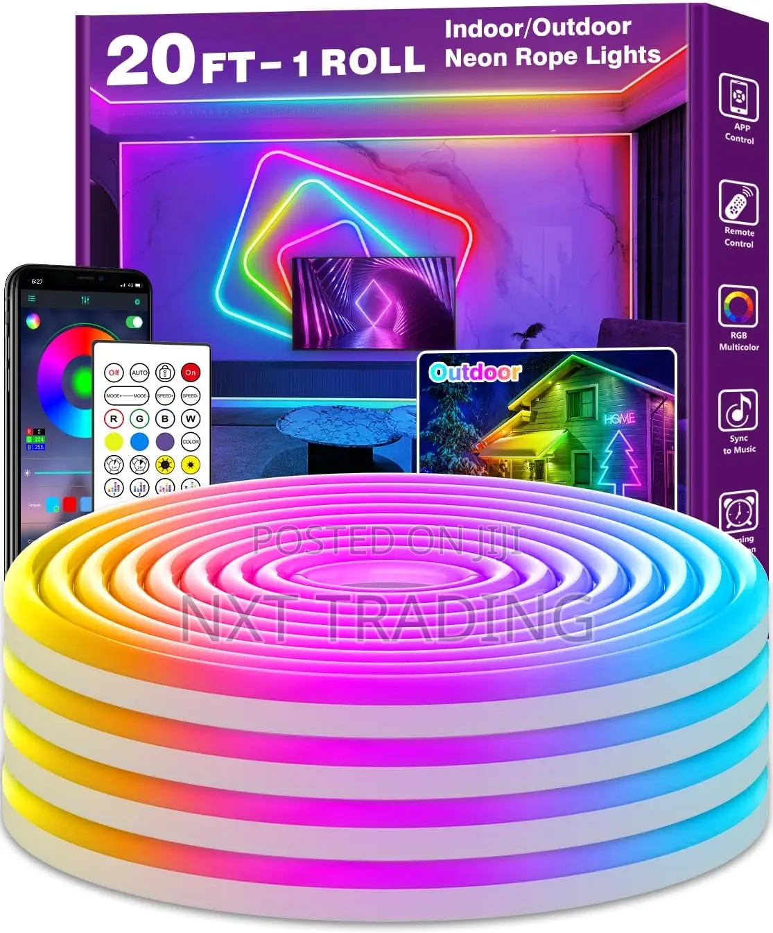 Ailbton 20ft Neon Rope Light.