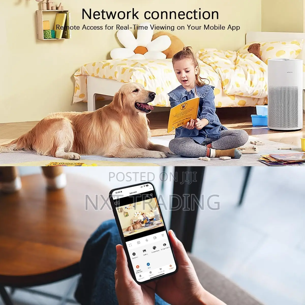 Indoor Security Alarm Clock Hidden Camera for Home
