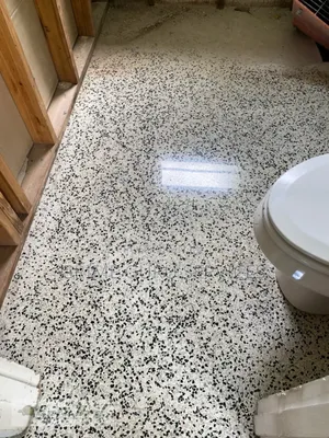 Before and After Terrazzo Cleaning and Polishing