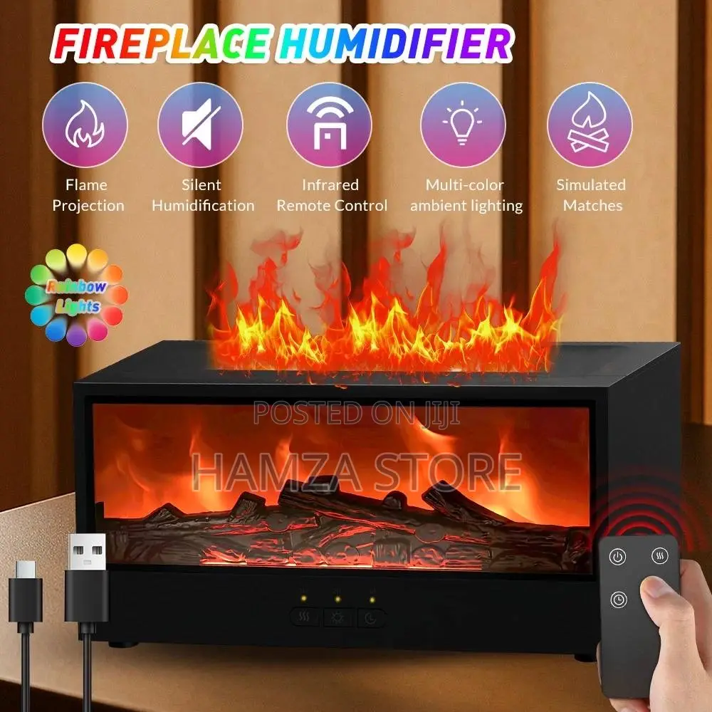 Fireplace Humidifier With Remote Control