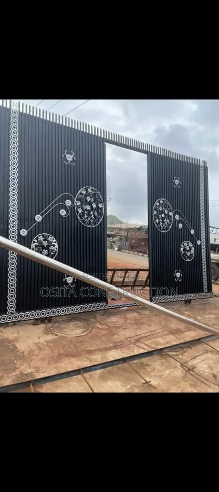14ft Wrought Iron Gate Rolling Gate
