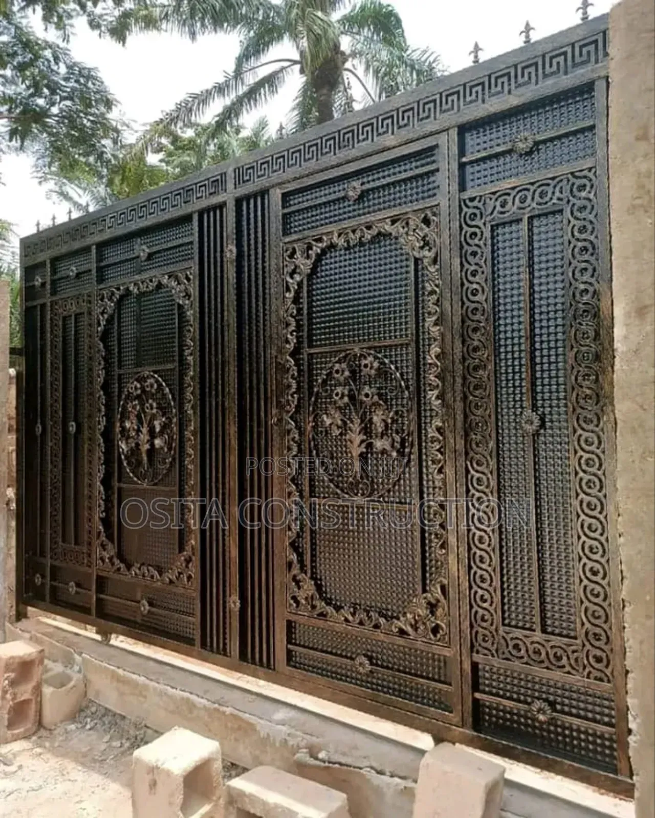 14ft Wrought Iron Gate Rolling Gate