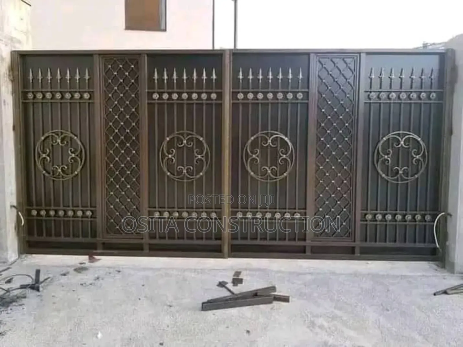 14ft Wrought Iron Gate Rolling Gate