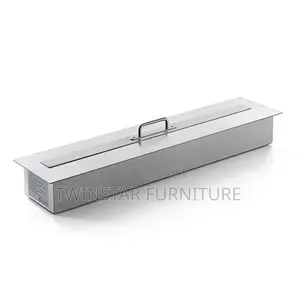 Modern Electric Fireplace Lights With Real Fire Generated by Ethanol