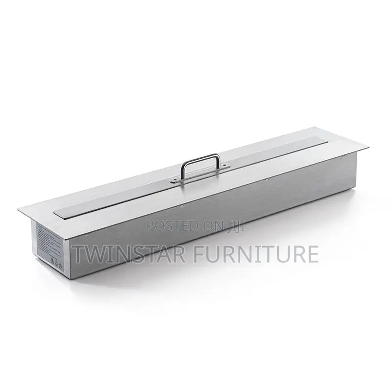 Modern Electric Fireplace Lights With Real Fire Generated by Ethanol