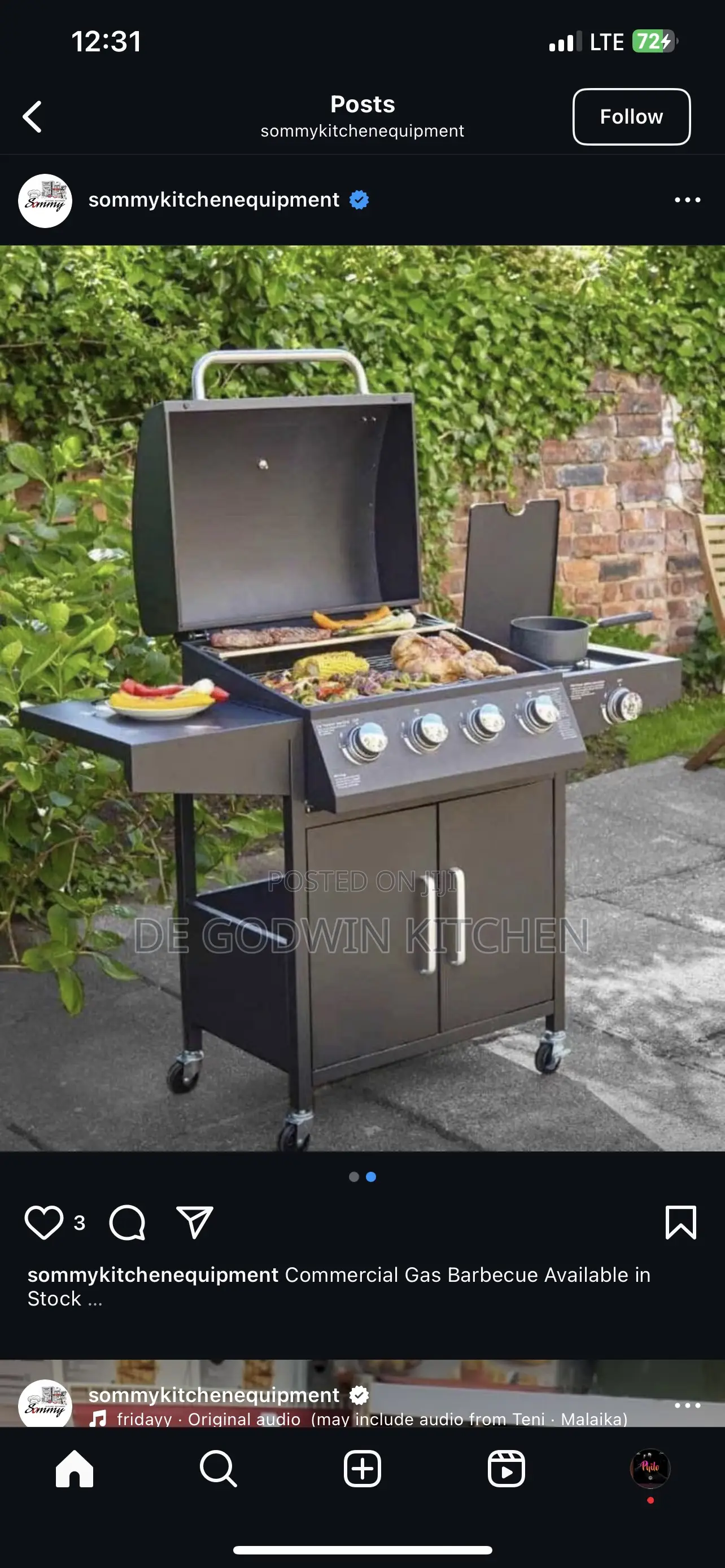 4+1 Gas Barbecue Grill