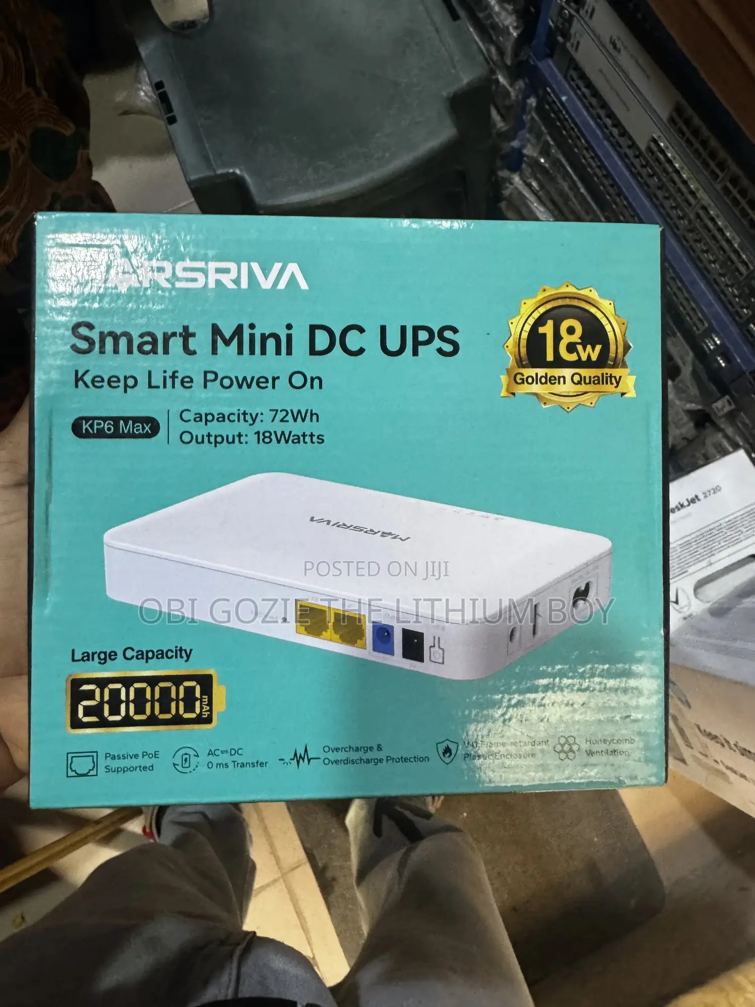 20,000mah Marsriva Smart Mini Dc Ups. Best Importer and Distributor