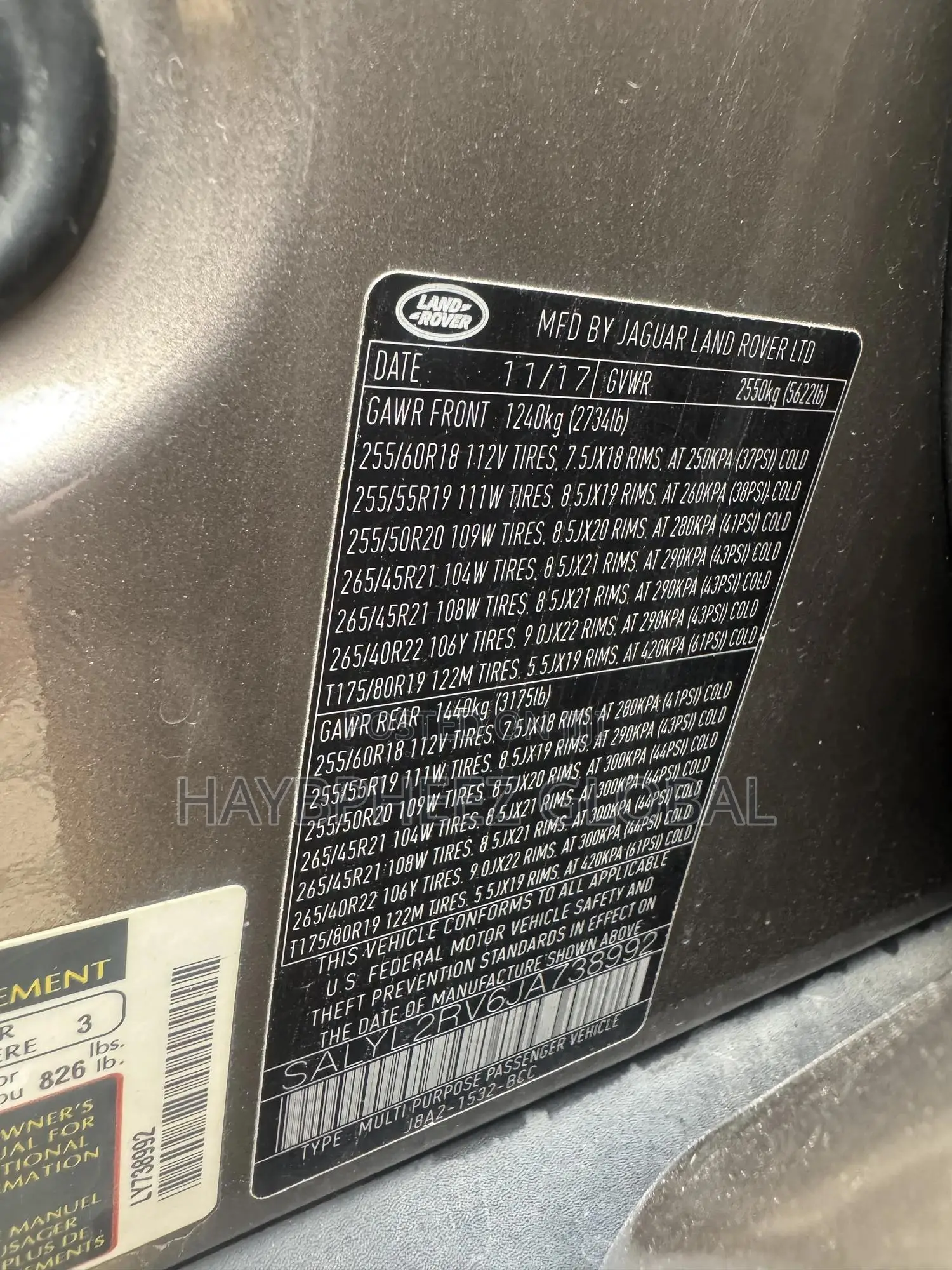 Rover 3500 2018 Brown