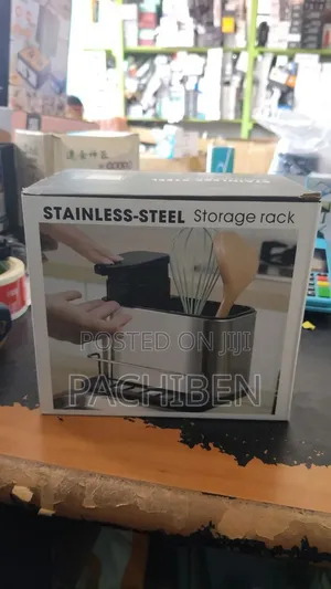 Stainless Steel Cutleries Holder and Soap Dispenser