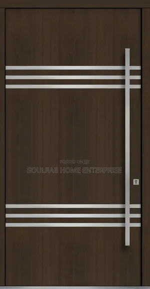 Quality Clay Brown Front Door With Frame, Lock, Inches Installation