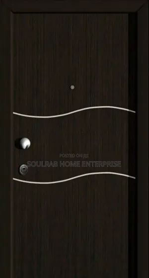 Quality Front Coconut HDF Door With Frame, Lock, Inches Installation