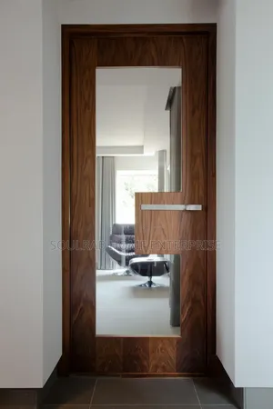 Strong Coconut Kitchen Door With Frame, Lock, Inches Installation
