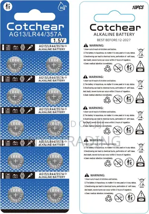 Cotchear Ag13/Lr44/357a Alkaline Button Cell Batteries