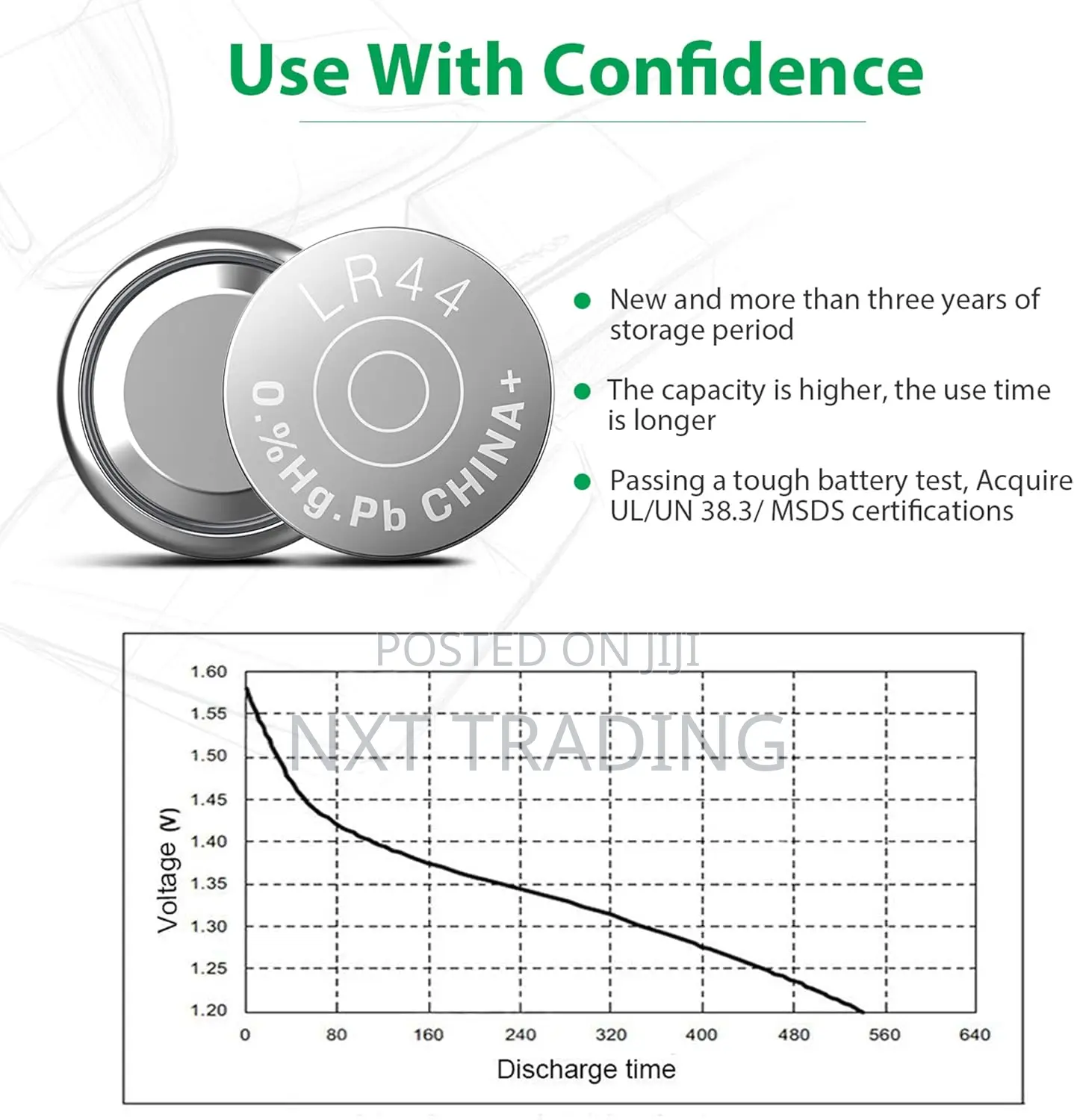 Cotchear 20pcs Ag5 Button Cell Battery