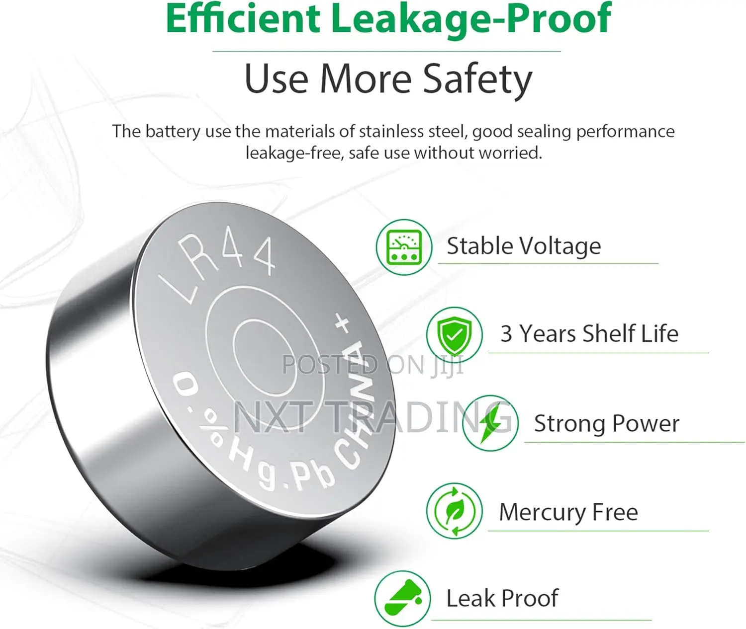 Cotchear 20pcs Ag5 Button Cell Battery