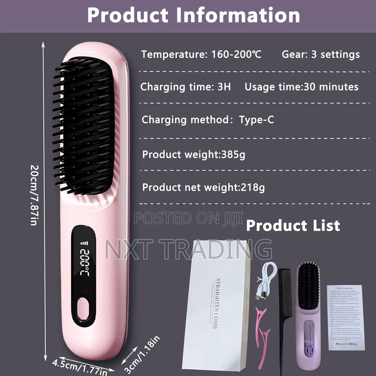 Cordless Hair Straighter
