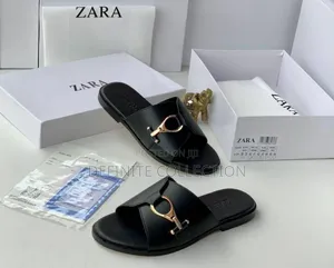 Zara Leather Slippers
