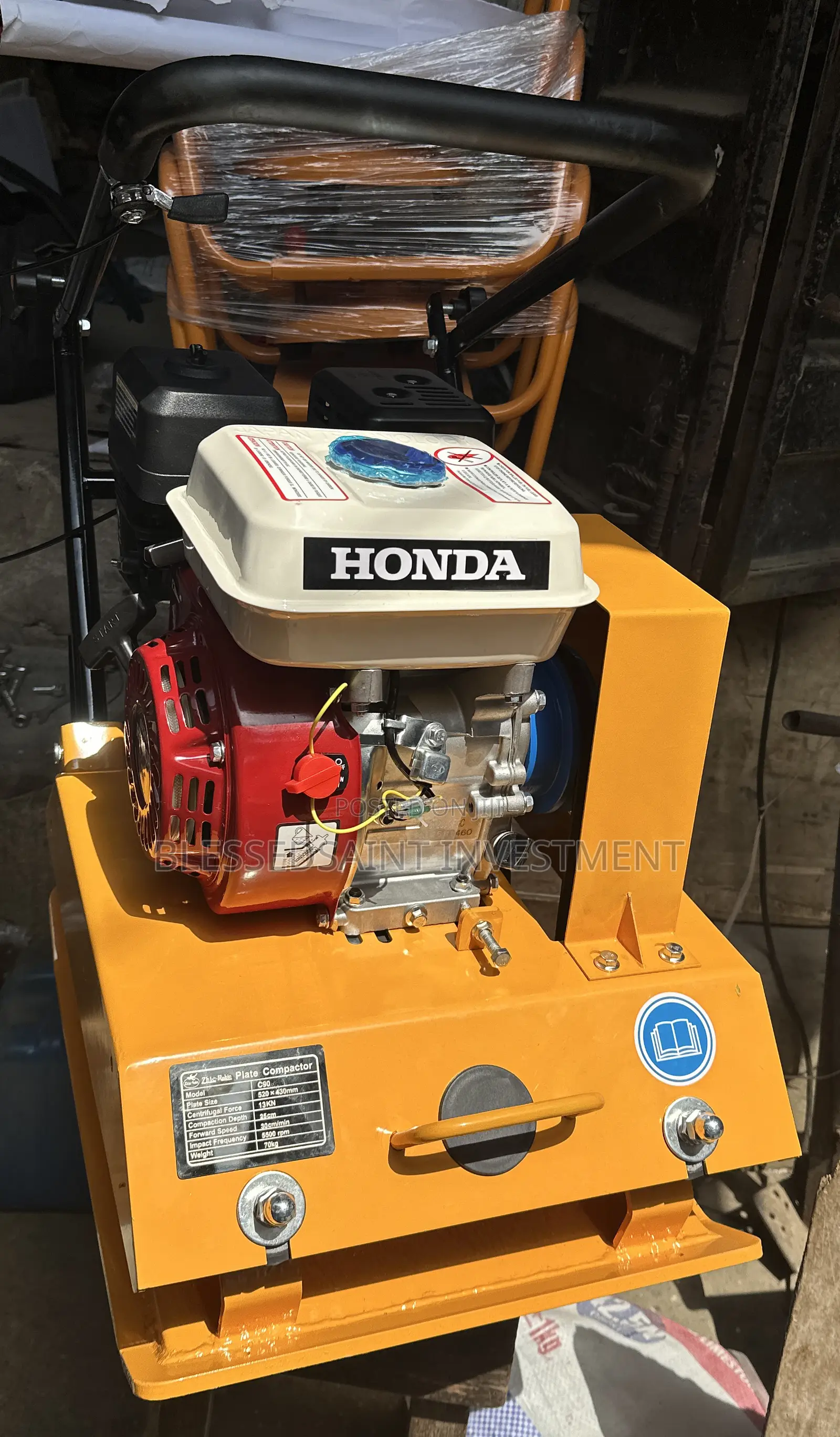 Plate Compactor 6.5hp