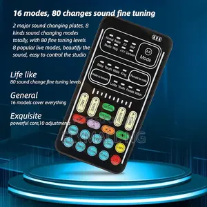 I9 Voice Changer, Handheld Sound Card Mini Voice Changer Device