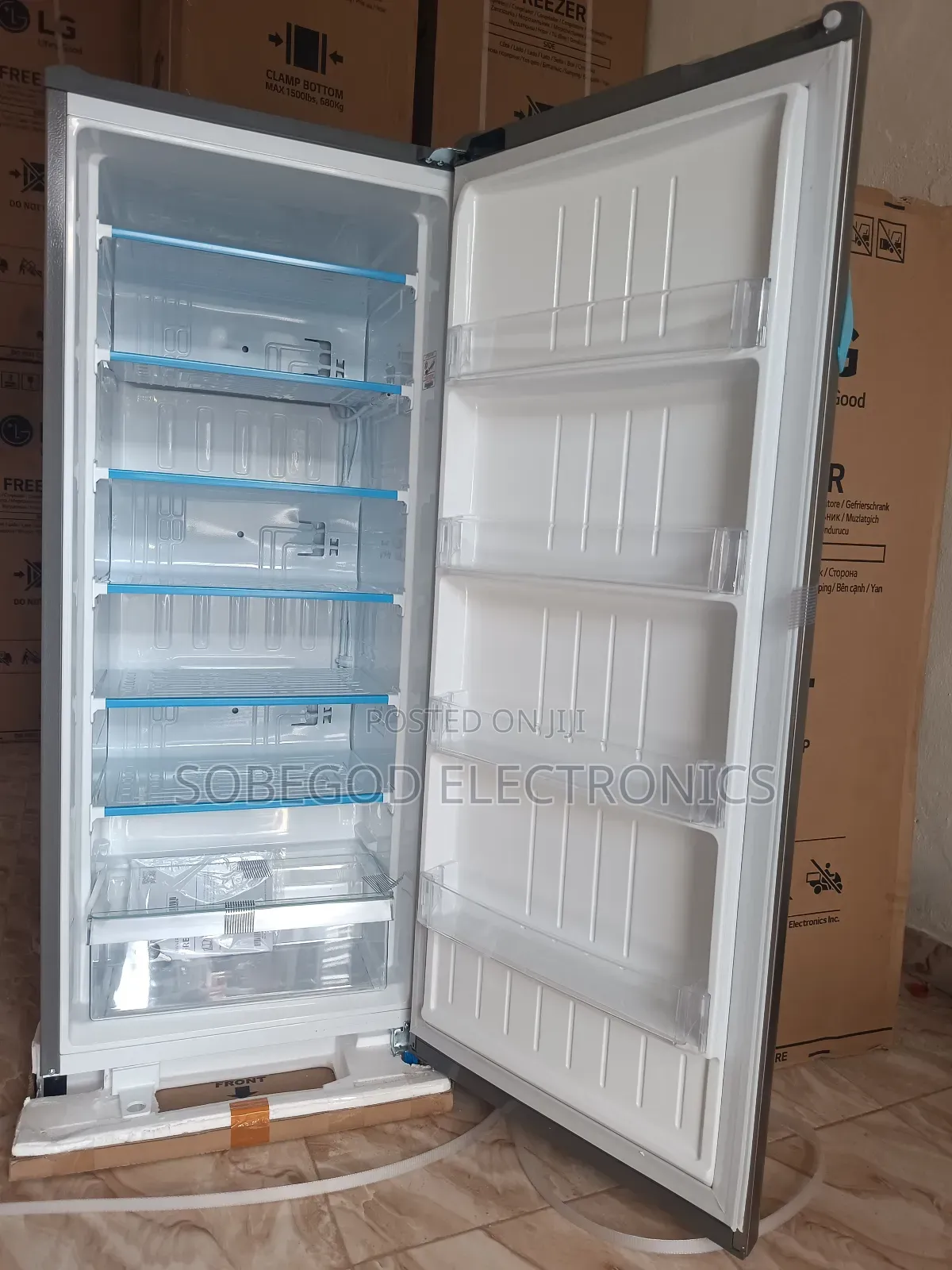 Lg Upright Freezer Silver 304