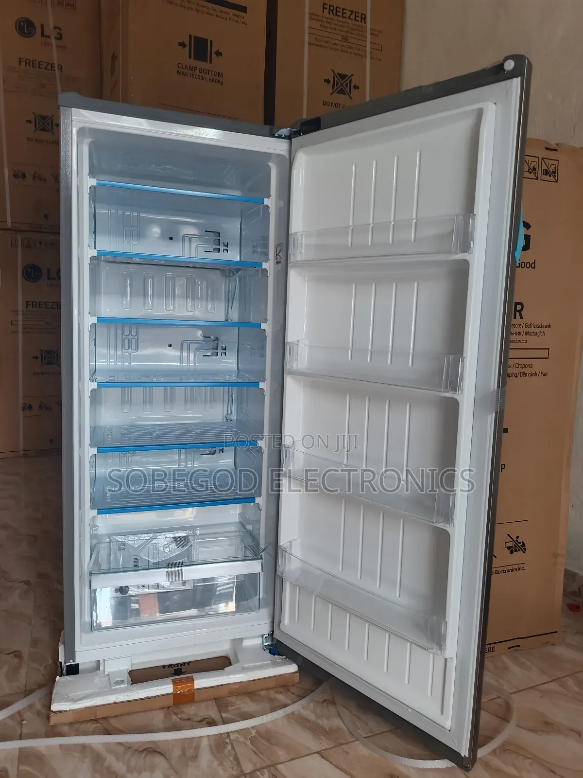 Lg Upright Freezer Silver 304