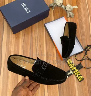 Black Dior Luxury Loafers