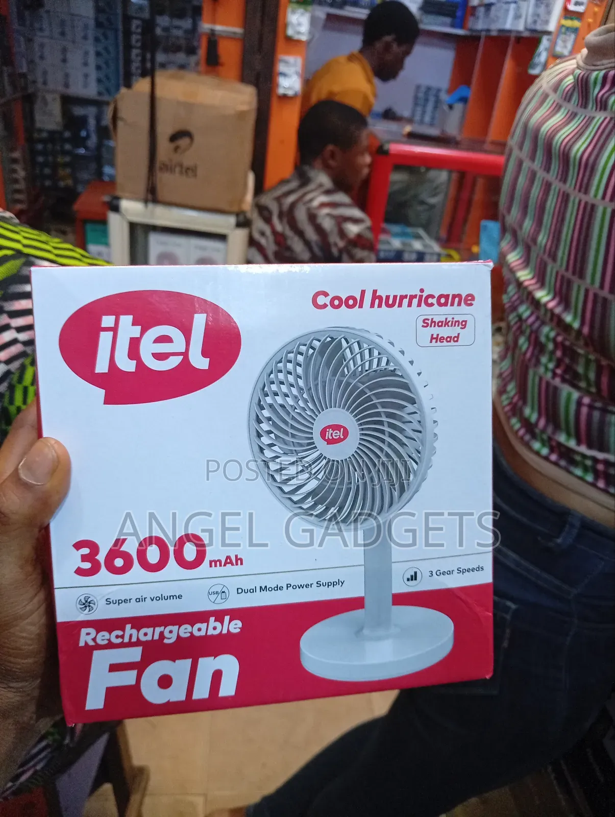 Itel Hurricane Rotating Fan