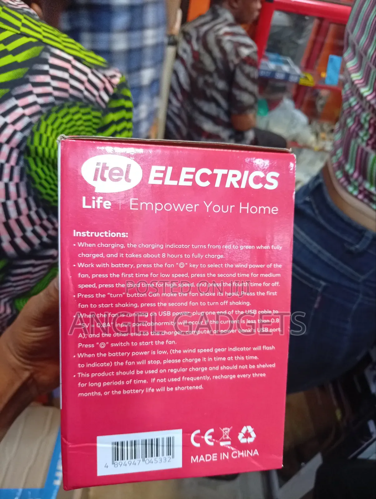 Itel Hurricane Rotating Fan