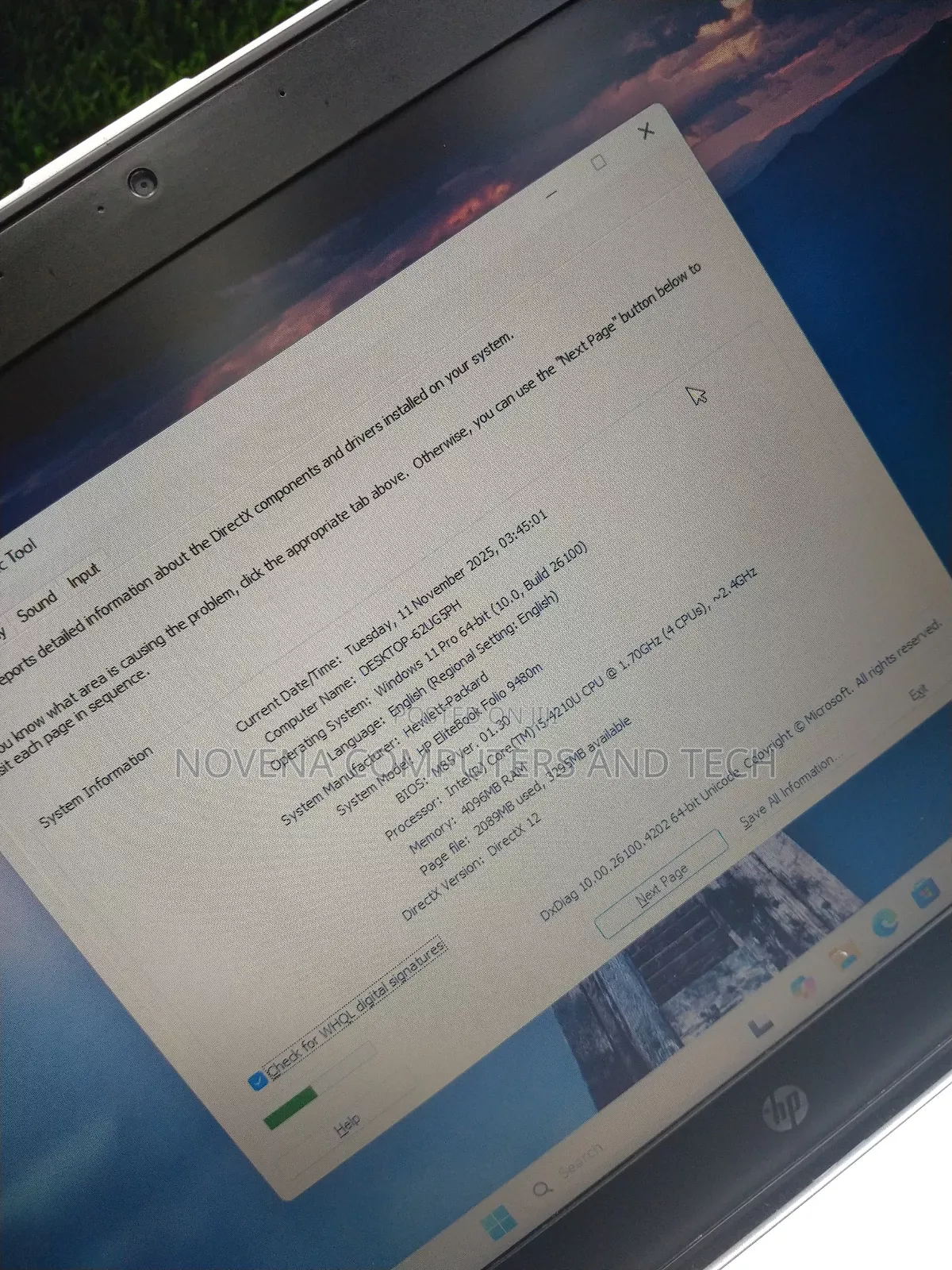 Laptop HP EliteBook Folio 9480M 8GB Intel Core i5 HDD 500GB