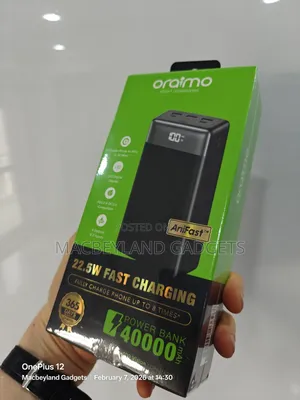 Brand New Oraimo 40,000mah Power Bank 22.5 Watts