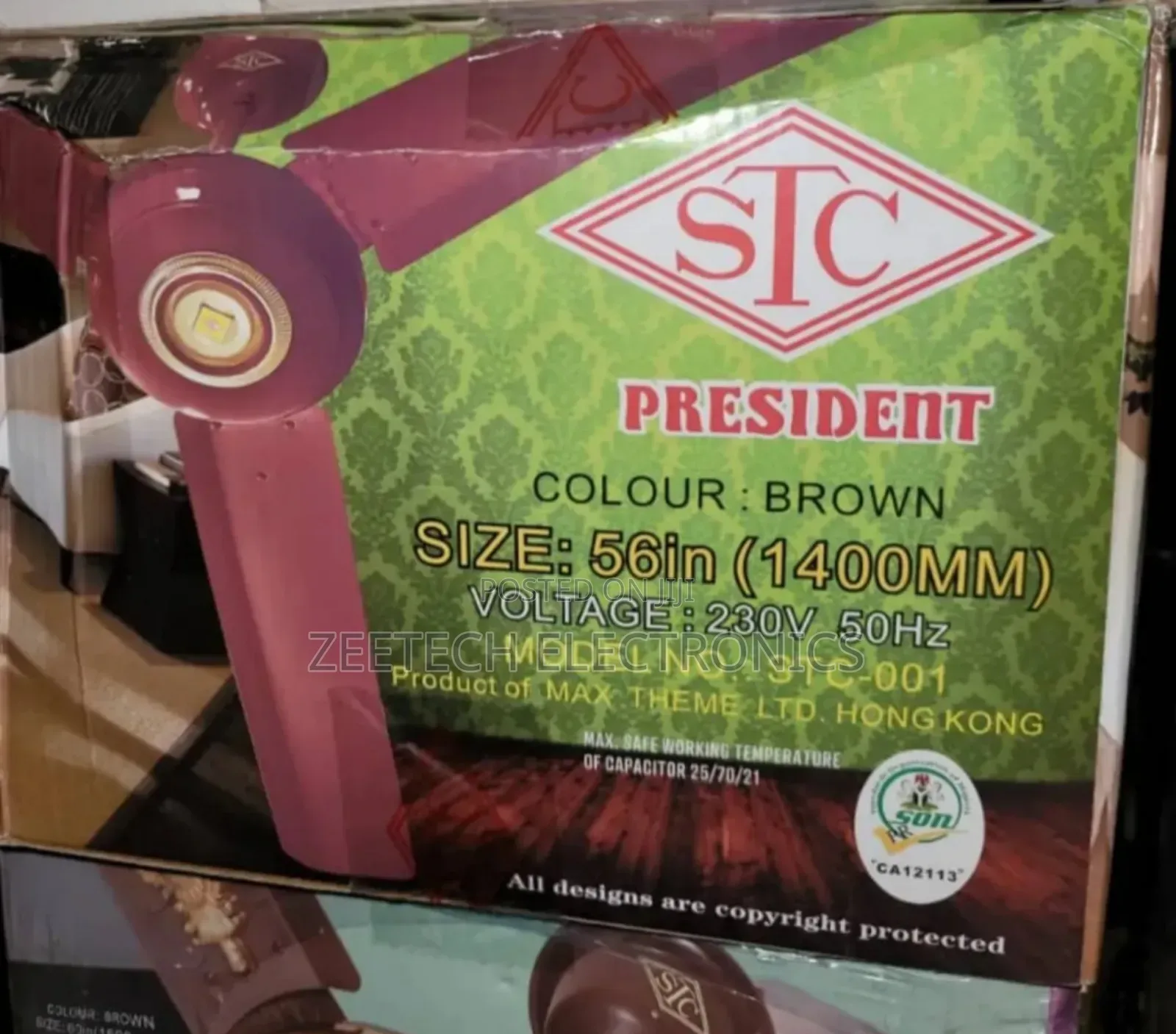 STC President 56" Ceiling Fan