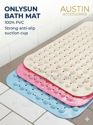 Multicolor Non Slip Rubber Bath Mat Shower Toilet R