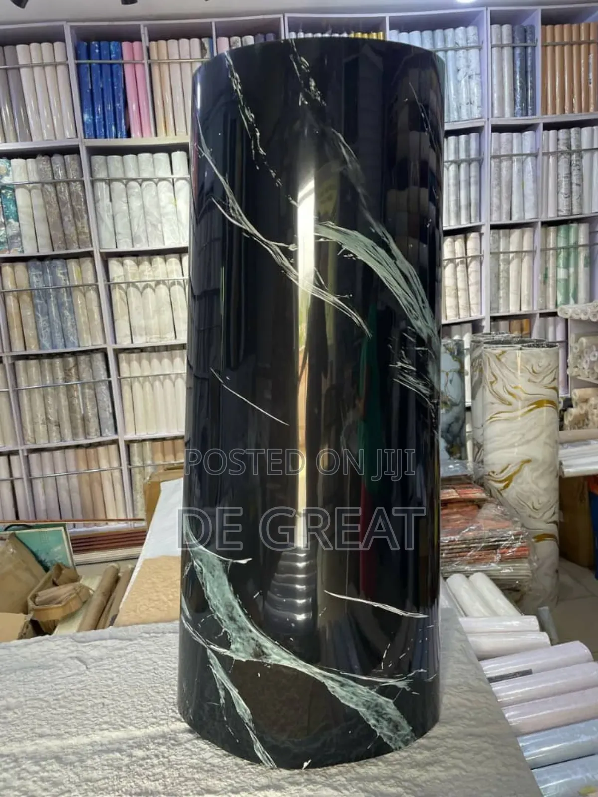 Foldable Marble Sheet Black And White Design
