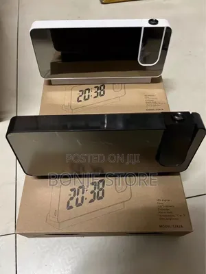 Digital Alarm Clock Led Screen Projection Desktop Clock