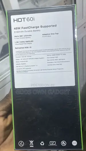 Infinix Hot 60i 256 GB Black