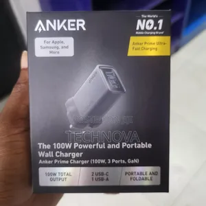 Anker Prime Charger (100w, 3 Port, Gan)