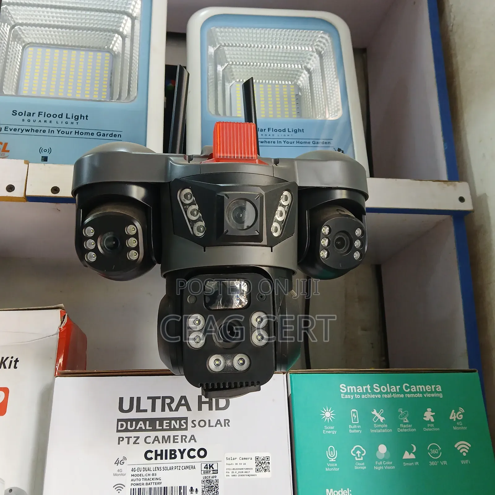 CCTV Camera Solar Double Lens