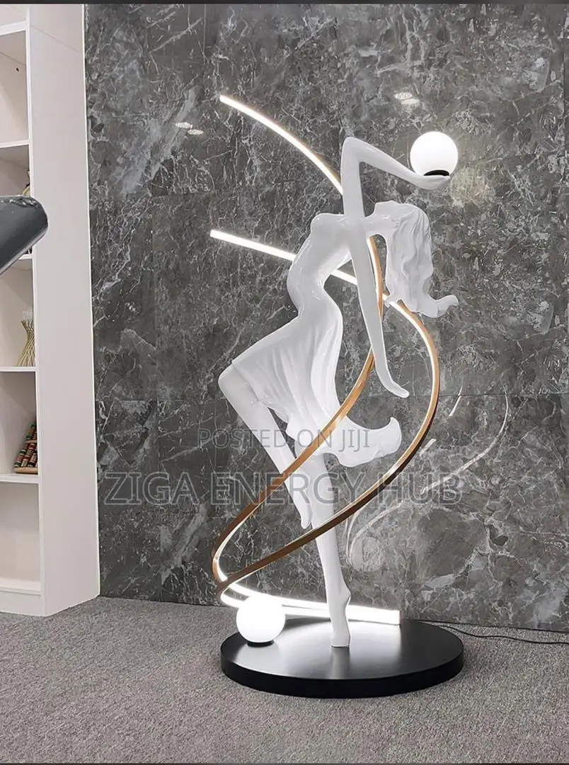 Woman Statue Led Standing Light