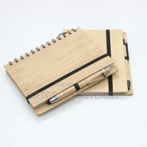 A5 Wooden Notebook With Pen